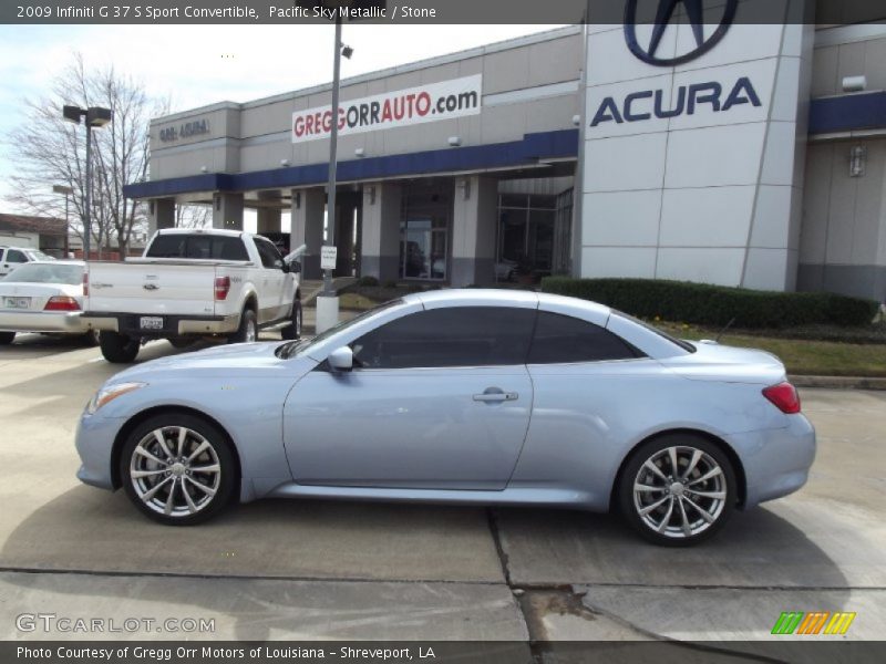Pacific Sky Metallic / Stone 2009 Infiniti G 37 S Sport Convertible