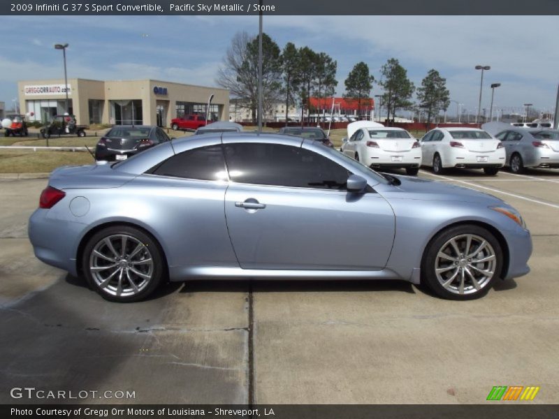Pacific Sky Metallic / Stone 2009 Infiniti G 37 S Sport Convertible