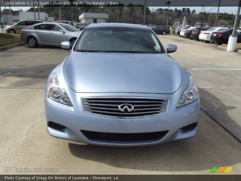Pacific Sky Metallic / Stone 2009 Infiniti G 37 S Sport Convertible