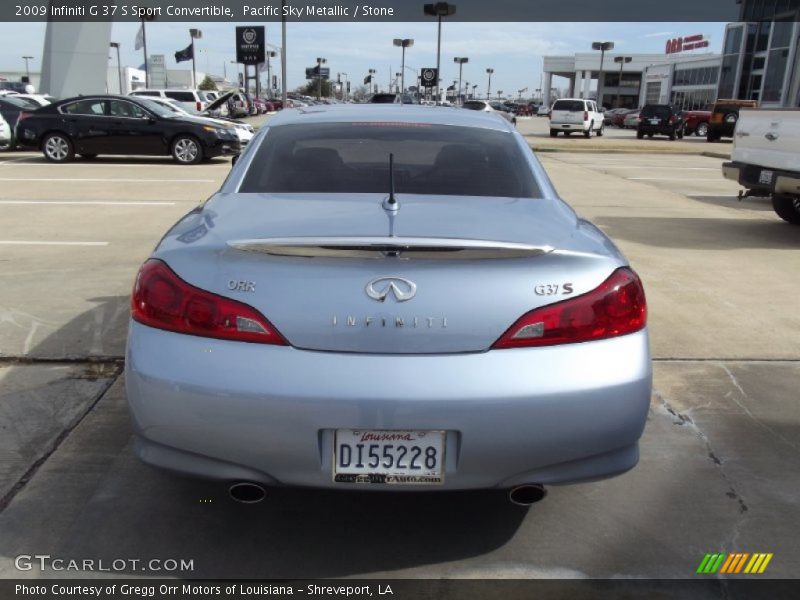 Pacific Sky Metallic / Stone 2009 Infiniti G 37 S Sport Convertible