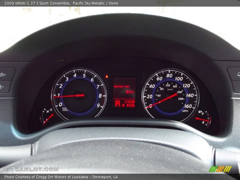 Pacific Sky Metallic / Stone 2009 Infiniti G 37 S Sport Convertible