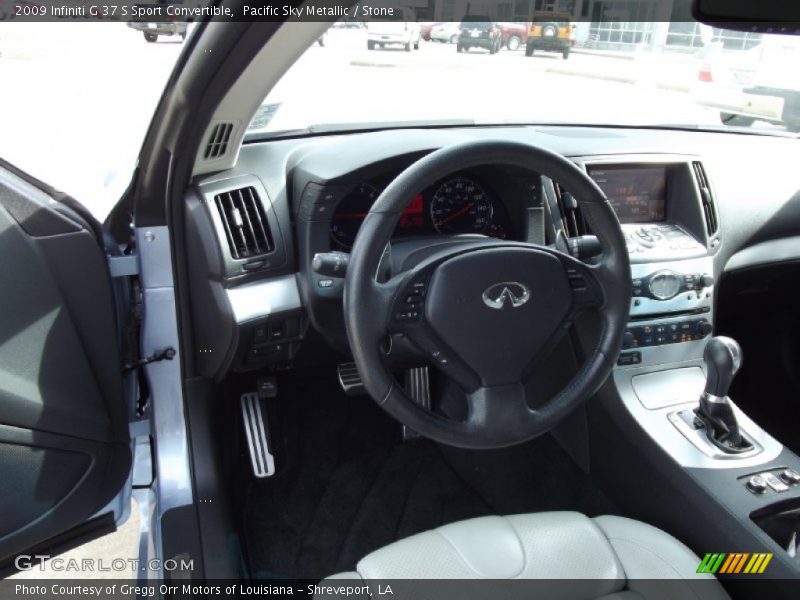 Pacific Sky Metallic / Stone 2009 Infiniti G 37 S Sport Convertible
