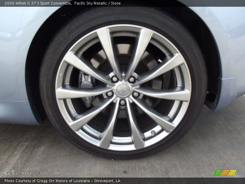 Pacific Sky Metallic / Stone 2009 Infiniti G 37 S Sport Convertible