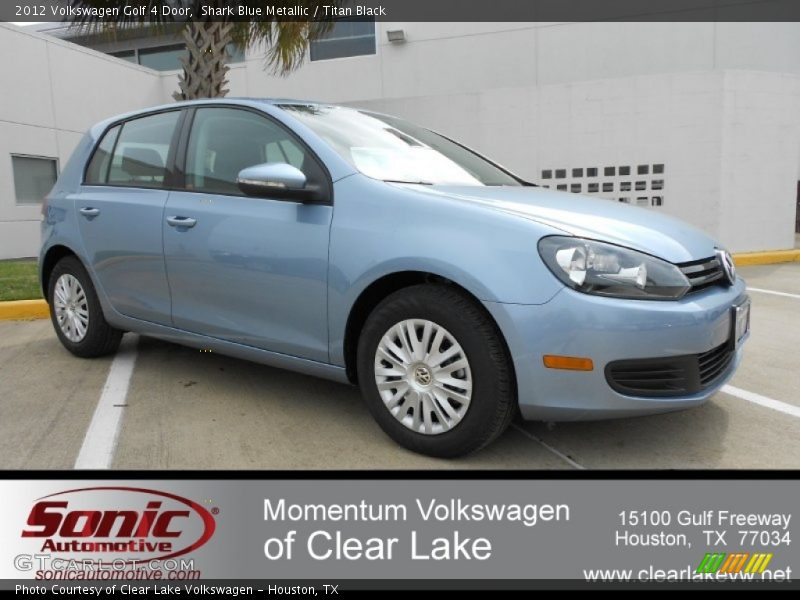 Shark Blue Metallic / Titan Black 2012 Volkswagen Golf 4 Door