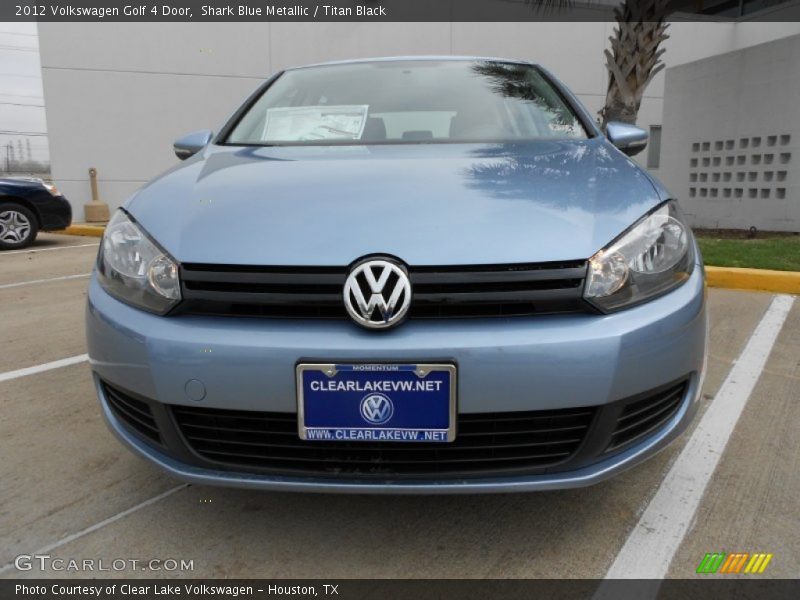 Shark Blue Metallic / Titan Black 2012 Volkswagen Golf 4 Door