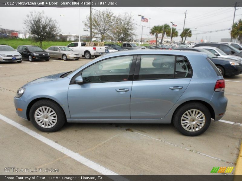 Shark Blue Metallic / Titan Black 2012 Volkswagen Golf 4 Door