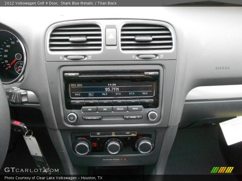Shark Blue Metallic / Titan Black 2012 Volkswagen Golf 4 Door