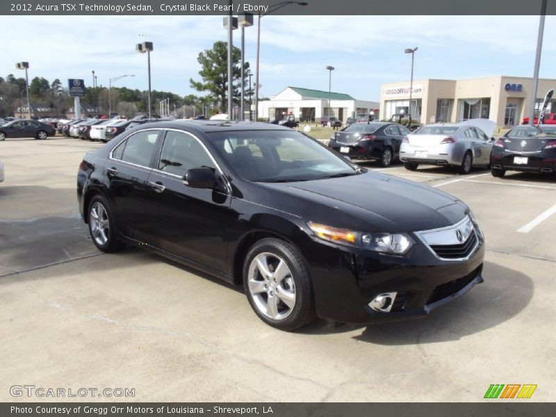 Crystal Black Pearl / Ebony 2012 Acura TSX Technology Sedan