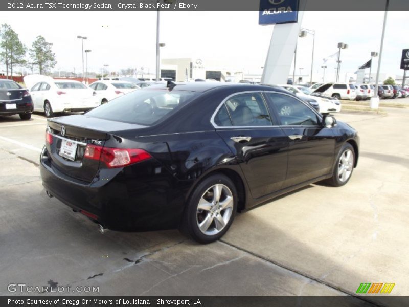 Crystal Black Pearl / Ebony 2012 Acura TSX Technology Sedan