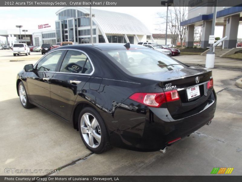 Crystal Black Pearl / Ebony 2012 Acura TSX Technology Sedan