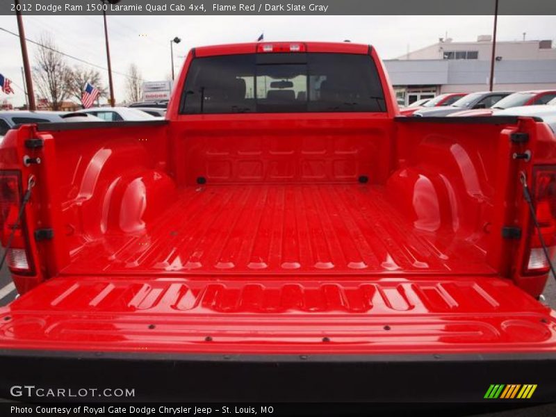 Flame Red / Dark Slate Gray 2012 Dodge Ram 1500 Laramie Quad Cab 4x4