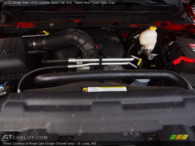 Flame Red / Dark Slate Gray 2012 Dodge Ram 1500 Laramie Quad Cab 4x4