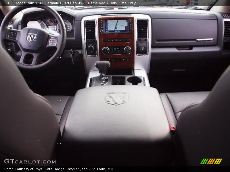 Flame Red / Dark Slate Gray 2012 Dodge Ram 1500 Laramie Quad Cab 4x4
