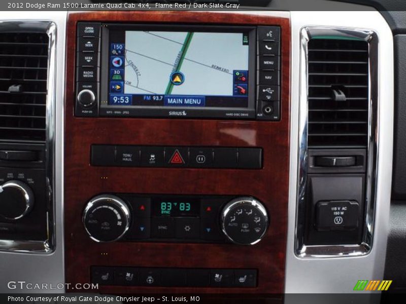 Flame Red / Dark Slate Gray 2012 Dodge Ram 1500 Laramie Quad Cab 4x4