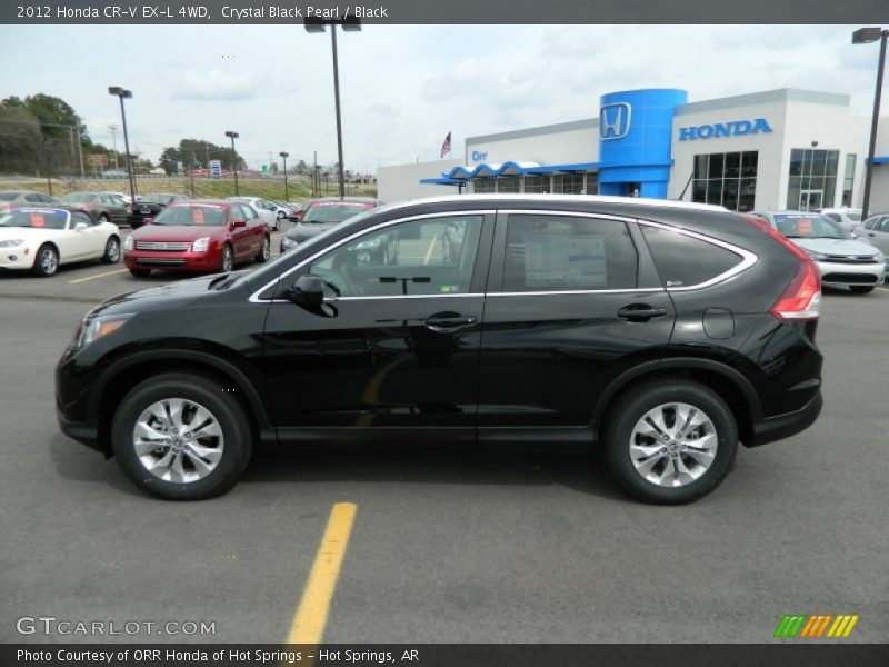 Crystal Black Pearl / Black 2012 Honda CR-V EX-L 4WD