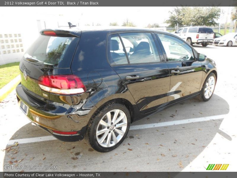 Black / Titan Black 2012 Volkswagen Golf 4 Door TDI