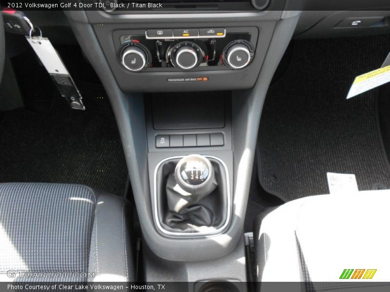 Black / Titan Black 2012 Volkswagen Golf 4 Door TDI
