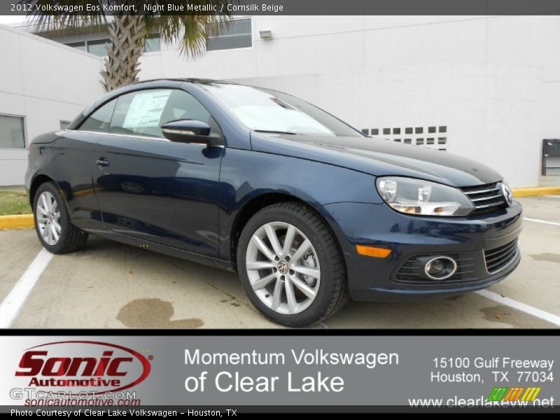 Night Blue Metallic / Cornsilk Beige 2012 Volkswagen Eos Komfort