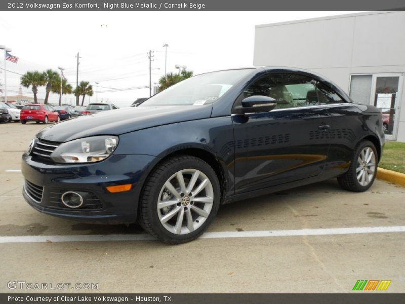 Night Blue Metallic / Cornsilk Beige 2012 Volkswagen Eos Komfort