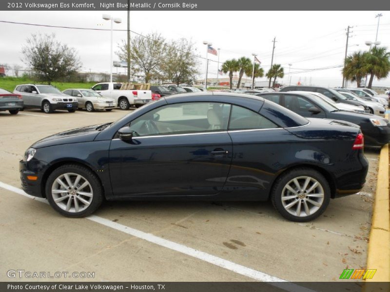 Night Blue Metallic / Cornsilk Beige 2012 Volkswagen Eos Komfort
