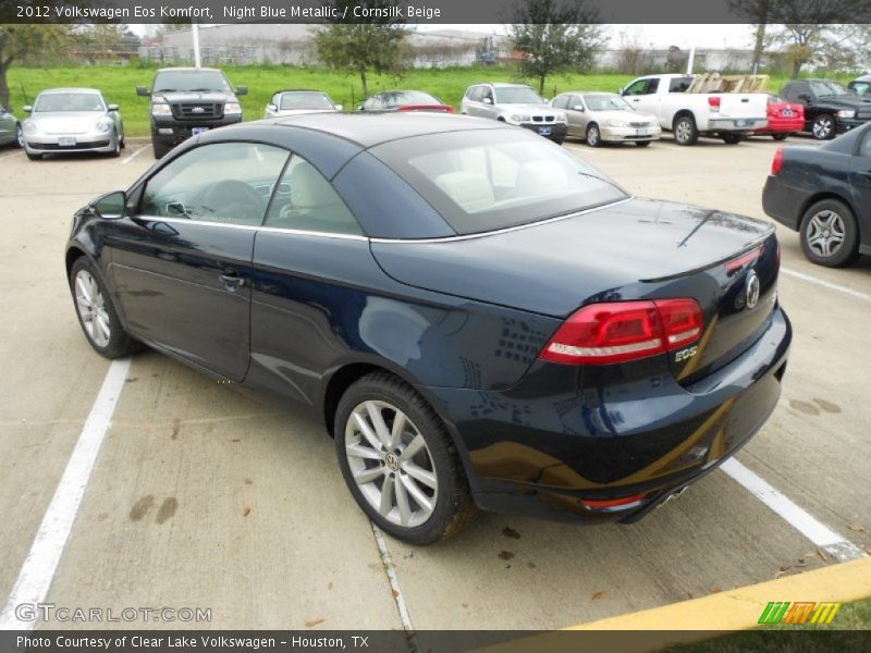 Night Blue Metallic / Cornsilk Beige 2012 Volkswagen Eos Komfort