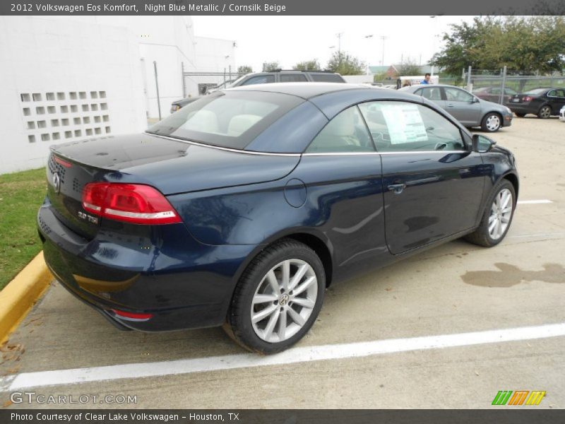 Night Blue Metallic / Cornsilk Beige 2012 Volkswagen Eos Komfort