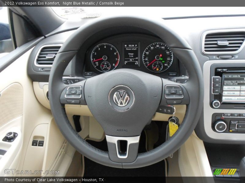 Night Blue Metallic / Cornsilk Beige 2012 Volkswagen Eos Komfort