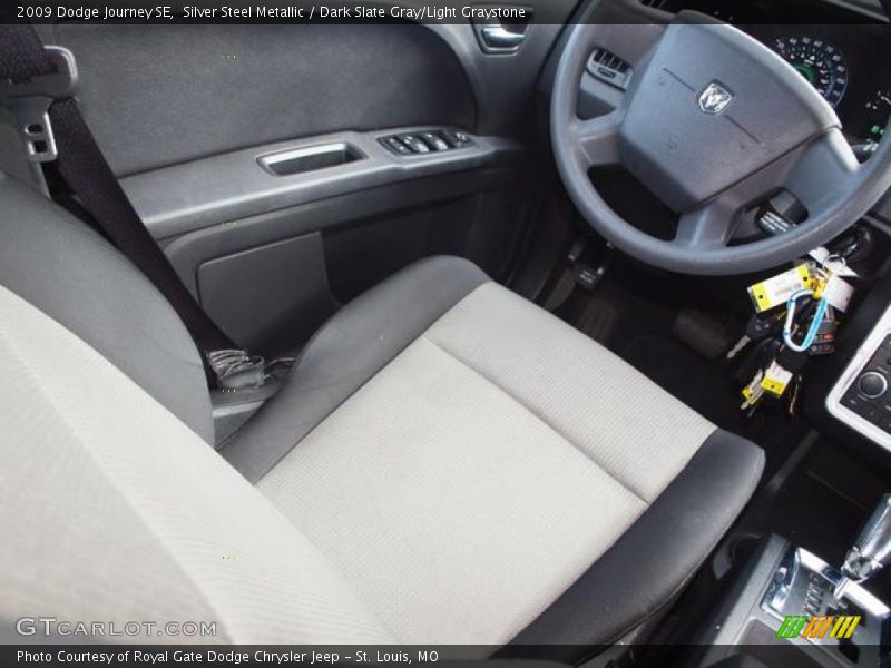 Silver Steel Metallic / Dark Slate Gray/Light Graystone 2009 Dodge Journey SE