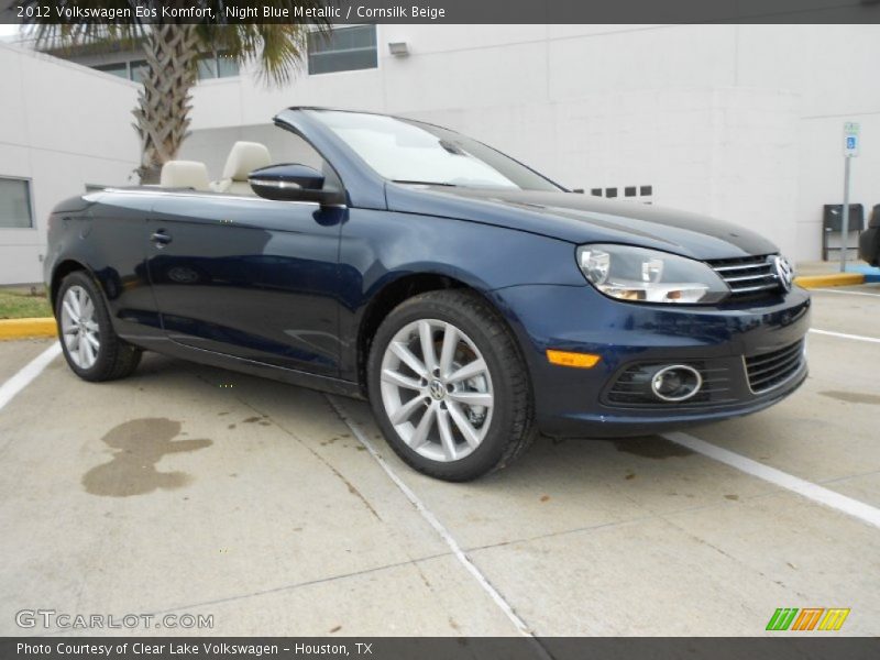 Night Blue Metallic / Cornsilk Beige 2012 Volkswagen Eos Komfort