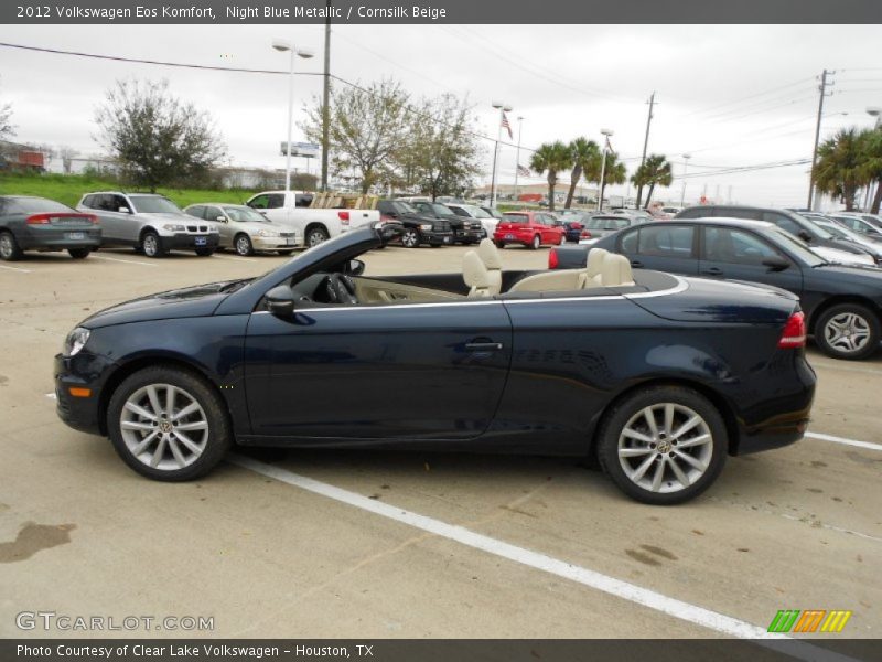 Night Blue Metallic / Cornsilk Beige 2012 Volkswagen Eos Komfort