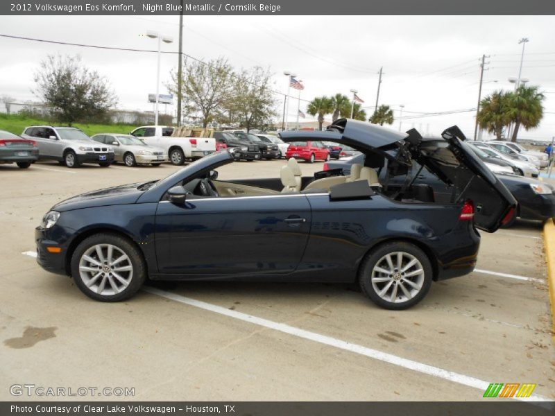 Night Blue Metallic / Cornsilk Beige 2012 Volkswagen Eos Komfort