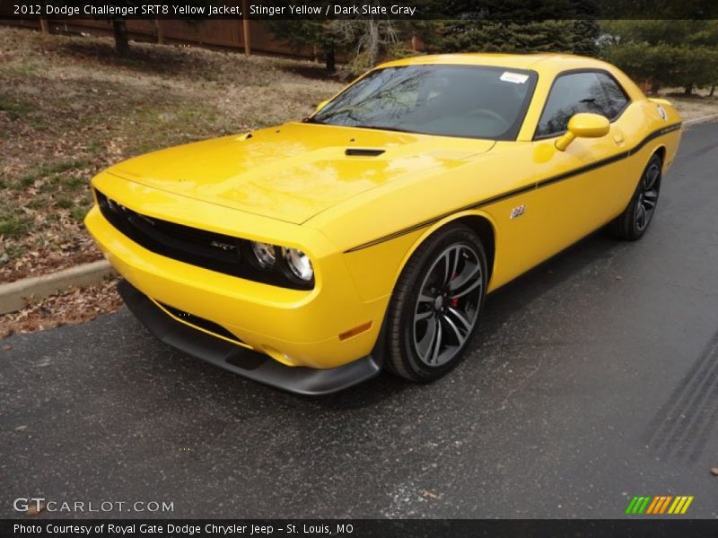 Stinger Yellow / Dark Slate Gray 2012 Dodge Challenger SRT8 Yellow Jacket