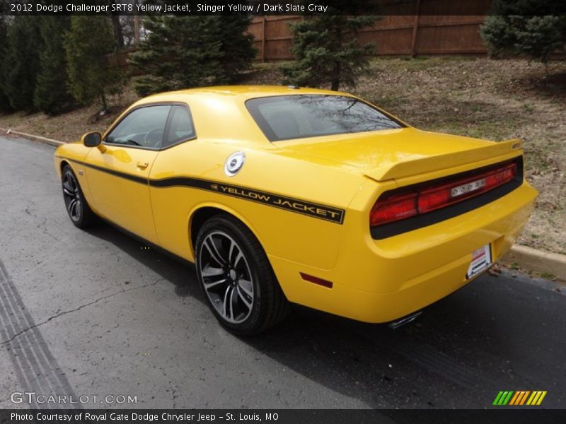 Stinger Yellow / Dark Slate Gray 2012 Dodge Challenger SRT8 Yellow Jacket