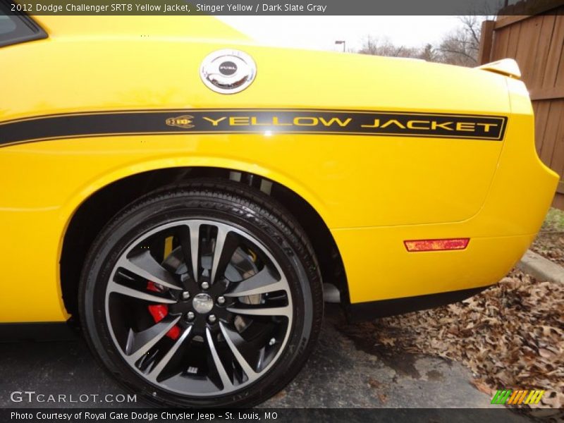 Stinger Yellow / Dark Slate Gray 2012 Dodge Challenger SRT8 Yellow Jacket