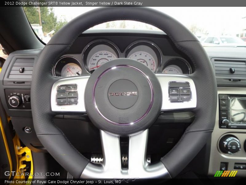  2012 Challenger SRT8 Yellow Jacket Steering Wheel