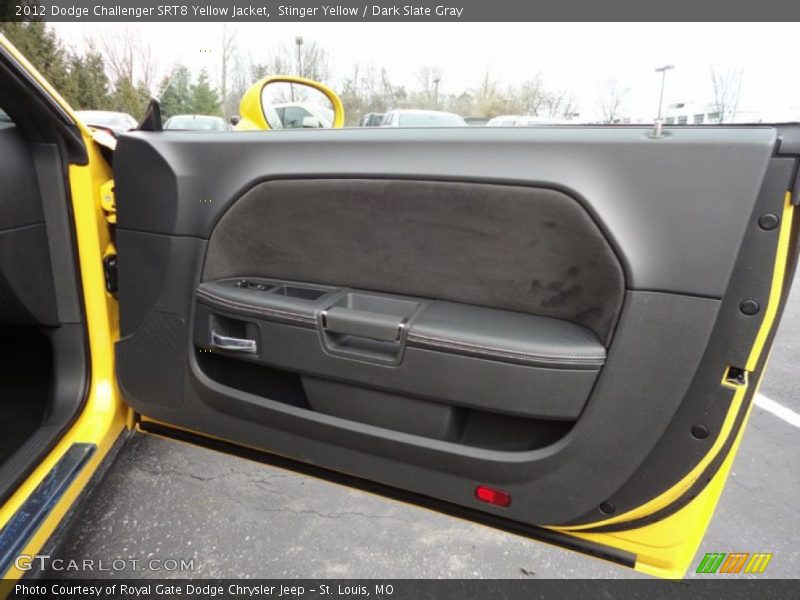 Door Panel of 2012 Challenger SRT8 Yellow Jacket
