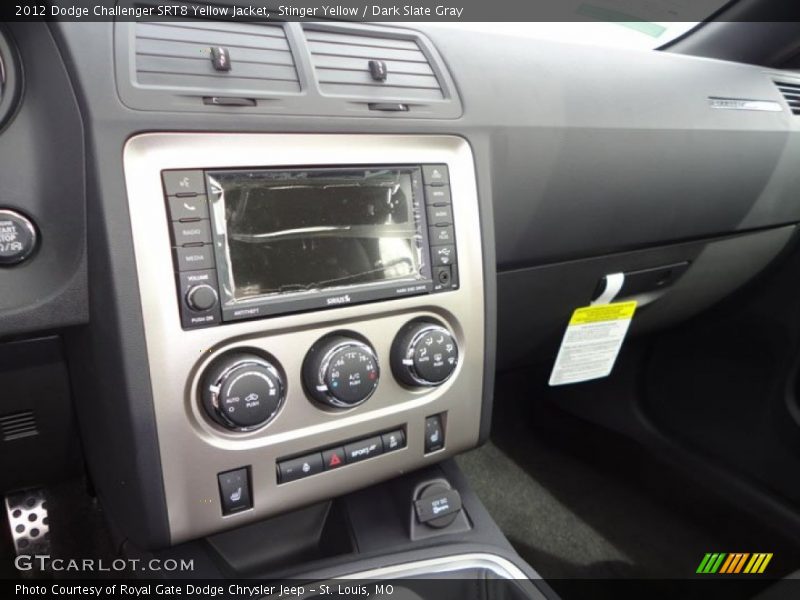 Controls of 2012 Challenger SRT8 Yellow Jacket