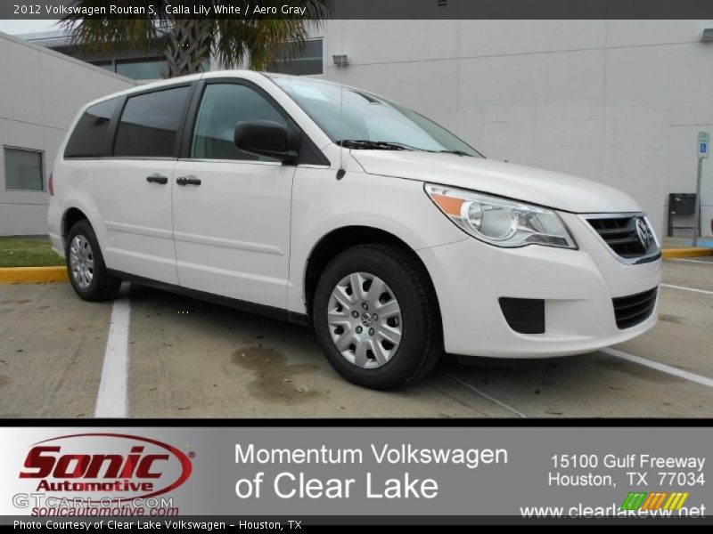 Calla Lily White / Aero Gray 2012 Volkswagen Routan S