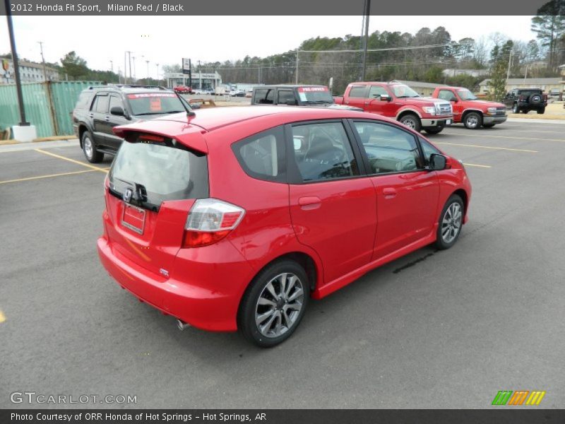 Milano Red / Black 2012 Honda Fit Sport