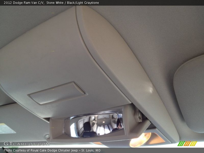Stone White / Black/Light Graystone 2012 Dodge Ram Van C/V