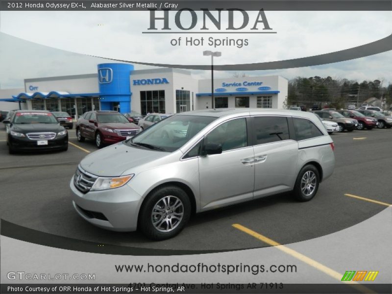 Alabaster Silver Metallic / Gray 2012 Honda Odyssey EX-L