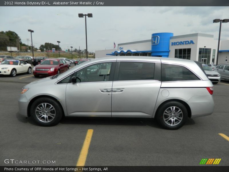 Alabaster Silver Metallic / Gray 2012 Honda Odyssey EX-L