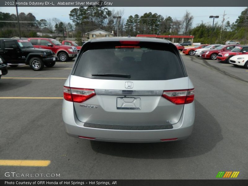 Alabaster Silver Metallic / Gray 2012 Honda Odyssey EX-L