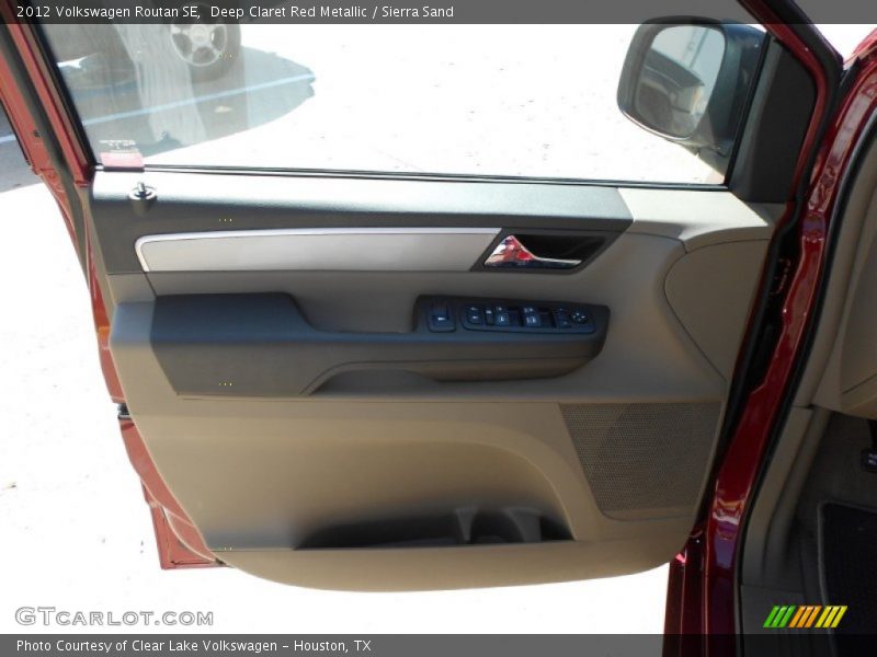 Deep Claret Red Metallic / Sierra Sand 2012 Volkswagen Routan SE