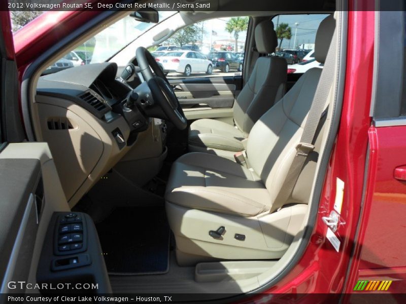 Deep Claret Red Metallic / Sierra Sand 2012 Volkswagen Routan SE