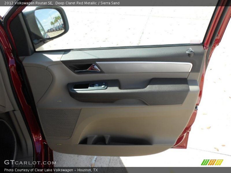 Deep Claret Red Metallic / Sierra Sand 2012 Volkswagen Routan SE