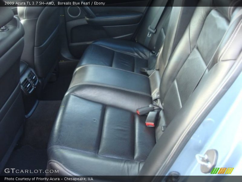 Borealis Blue Pearl / Ebony 2009 Acura TL 3.7 SH-AWD