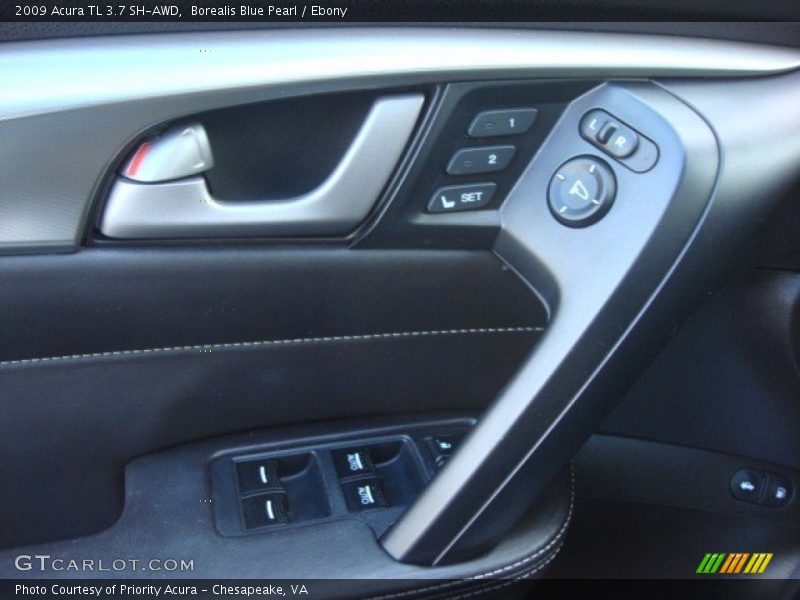 Borealis Blue Pearl / Ebony 2009 Acura TL 3.7 SH-AWD