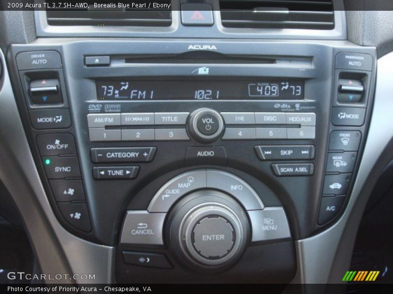 Controls of 2009 TL 3.7 SH-AWD