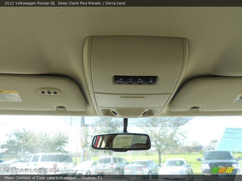 Deep Claret Red Metallic / Sierra Sand 2012 Volkswagen Routan SE